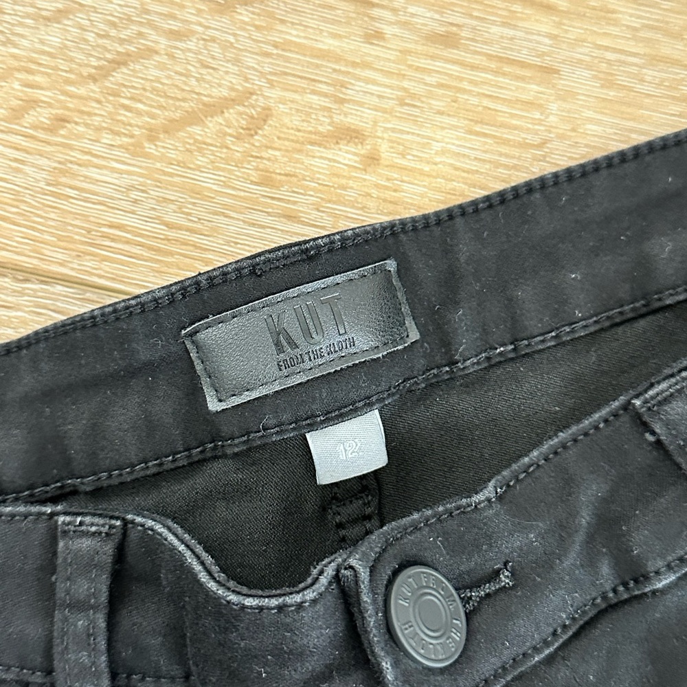 Kut from the Kloth Black Flare Jeans - Picture 3 of 5